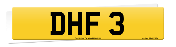 Registration number DHF 3